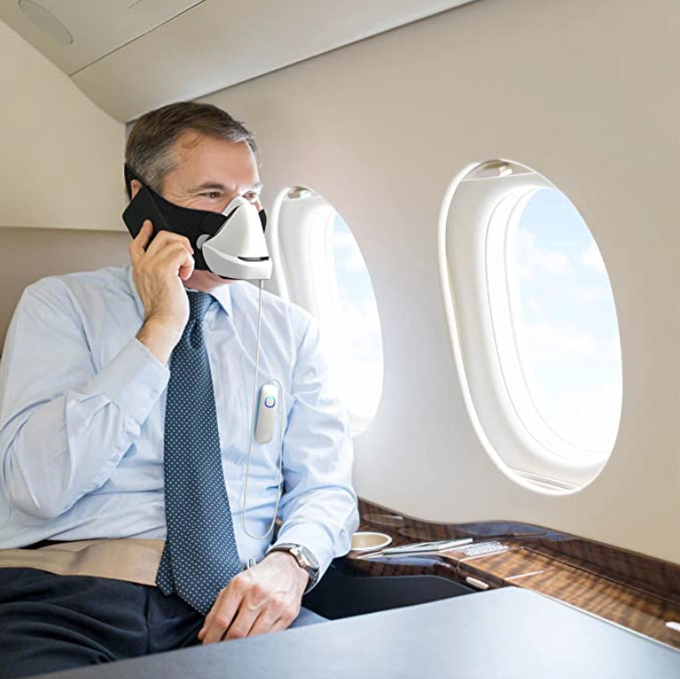 Airprom AIRPROM Wearable Air Purifier Mask H13 Grade HEPA Filter 99.979% Airprom AIRPROM Wearable Air Purifier Mask H13 Grade HEPA Filter 99.979%